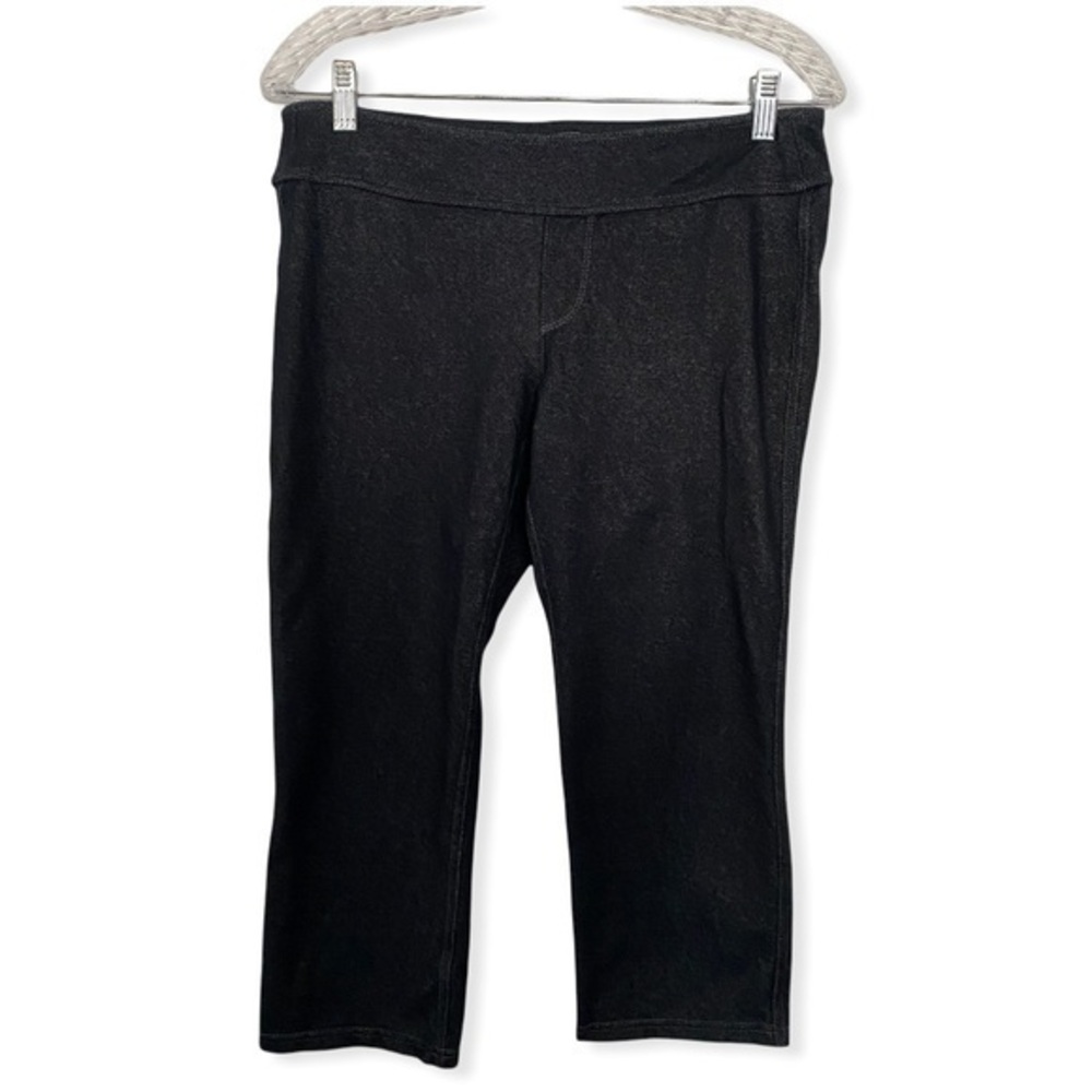 Athleta blue capris leggings with back pockets